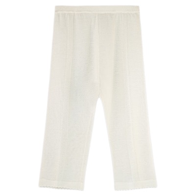 男女宝宝春夏季桑蚕丝针织长裤