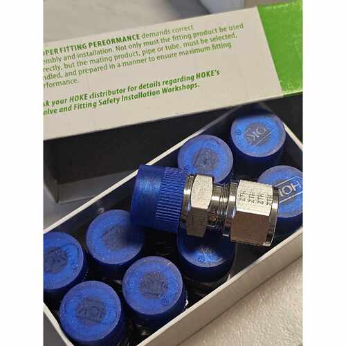 【议价-可维修】HOKE霍克8CM8316卡套接头 1/2卡套转1/2NPT /二手