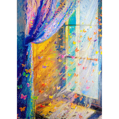 VINLAA拼图500片午后时光卡通画