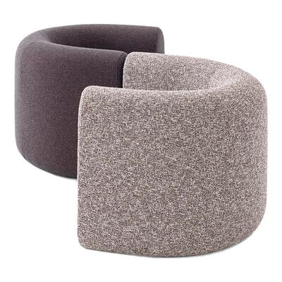 间则Taco单人休闲沙发椅现代中古奶油风卧室会所民宿公区羊羔绒