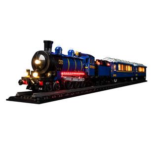 适用于乐高积木灯饰DEASI系列21344东方快车火车站展示盒灯光配件