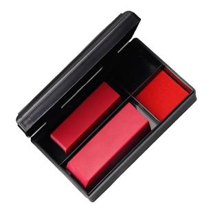 印章盒带印泥收纳盒法人章盒大号透明多功能印鉴私章人名章盒子多格公章盒便携式公章盒