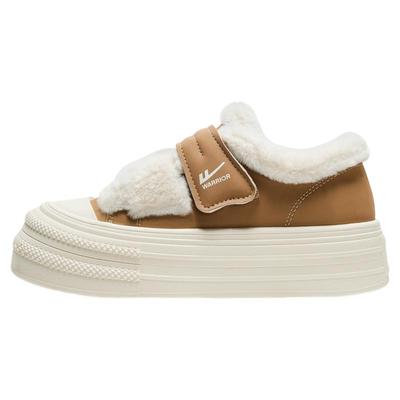 冬季新款加绒加厚板鞋保暖棉鞋女