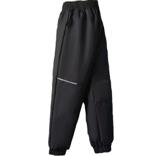 雅鹿儿童羽绒裤男童女童宝宝外穿2025新款加厚冬季中大童裤子外裤