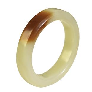 东海世家和田玉手镯女款和田玉糖玉黄口老料玉镯平安镯玉石镯子