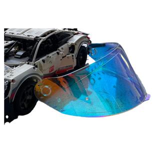 艾狮摩托车电动车头盔高清防雾全盔半盔揭面盔镜片