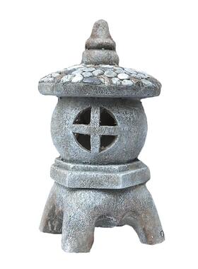中式禅意庭院花园石塔石灯笼户外