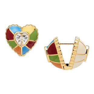 【新年礼物】Oups沈月辛芷蕾同款双面拉格斐耳环珐琅双面耳饰原创