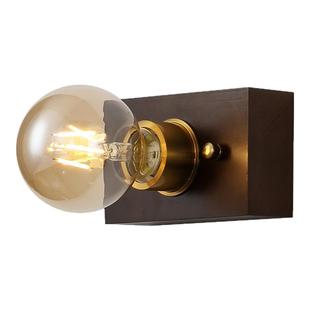 中式日式复古胡桃木原木玄关过道创意装饰床头卧室带开关拉线壁灯