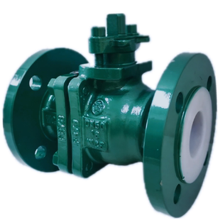 Q41F46-16C高温耐腐耐酸碱铸钢法兰全衬氟衬四氟球阀DN15-300手动