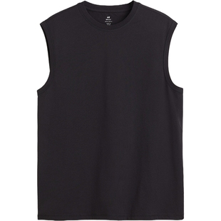 HM男装背心冬季运动健身凉感COOLMAX®运动坎肩无袖t恤1071837