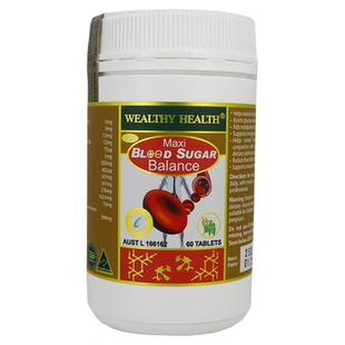 【自营】澳洲进口Wealthy Health口服血糖灵元素牛磺酸叶酸平衡片