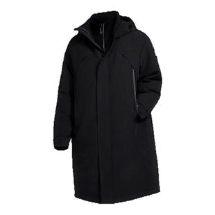 王一博同款鸭鸭派克大衣羽绒服男女款2024新款中长款过膝外套