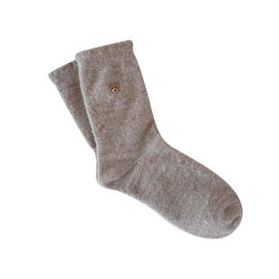 加绒袜子女冬袜毛绒中筒袜冬季新款加厚保暖可爱女款袜睡眠袜冬天