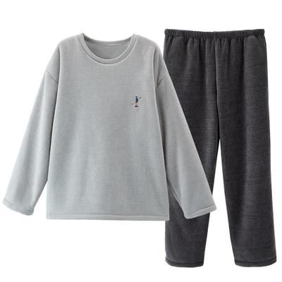 2025新款男士睡衣珊瑚绒秋冬季加厚加绒大码法兰绒保暖套装家居服