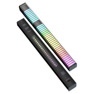 RGB拾音氛围灯声控电脑桌面车载音乐USB音频节奏七彩电竞房气氛3D