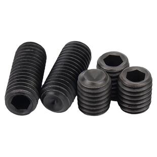 304不锈钢内六角螺丝钉凹端紧定无头机米顶丝M3M4M5M6M8M10M12mm