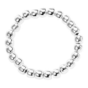 9999纯银手链女实心光面圆珠子手串足银念珠简约气质民族风首饰品