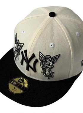New Era 纽亦华 MLB纽约扬基队59FIFTY全封闭棒球帽子 平檐纪念款