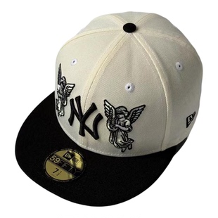 New Era 纽亦华 MLB纽约扬基队59FIFTY全封闭棒球帽子 平檐纪念款