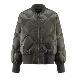 eral  nc短款羽绒服男女秋冬2024棒球领设计感情侣款鸭绒加厚外套