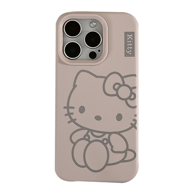 简约卡通纯色凯蒂猫ins手机壳