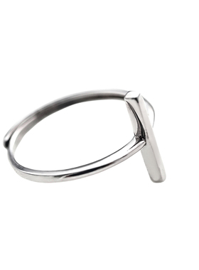 韩版戒指925纯银秀气女一字简约