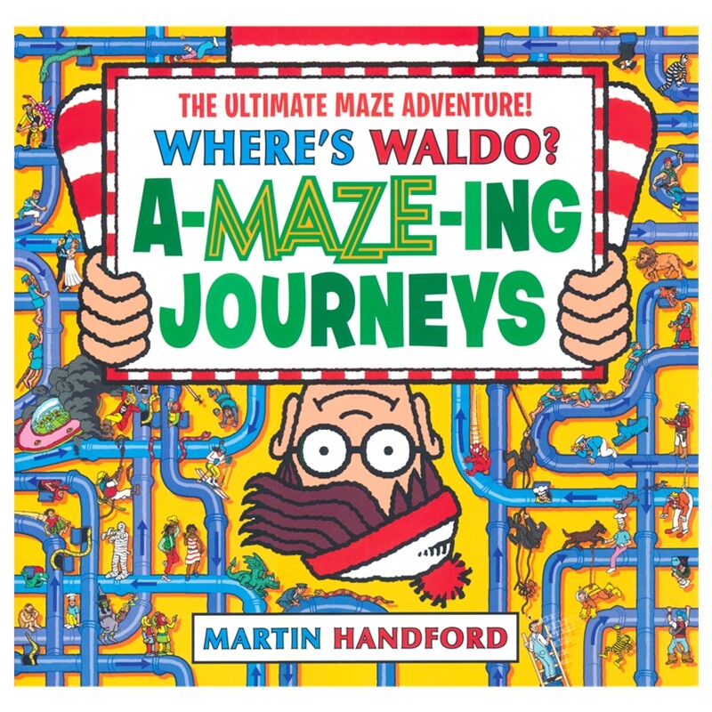 Where's Waldo Amazing Journeys The Ultimate Maze Adventure! 沃尔多在哪里 神奇的旅行 迷宫儿童趣味游戏活动书 英文原版进口