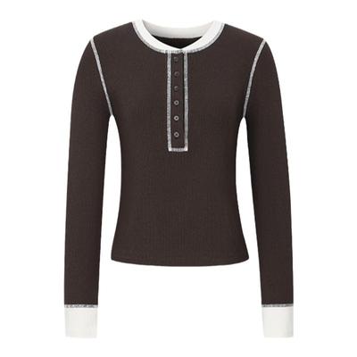 GCRUES撞色时尚打底针织衫