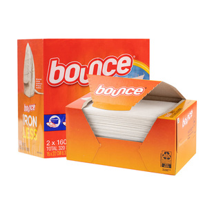 美国进口Bounce邦氏四合一抗静电除皱柔顺纸香衣纸烘干机用160片