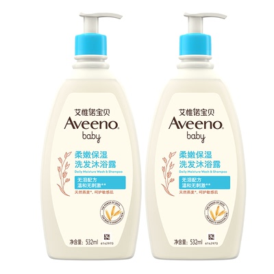 官方Aveeno艾惟诺洗发二合一温和