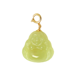 天然和田玉雕刻弥勒佛万能扣镶嵌款吊坠滴溜女款玉石挂坠佛公饰品