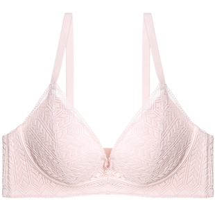 爱美丽IMIS商场同款内衣女无托立体蕾丝小胸聚拢厚杯防下垂文胸罩