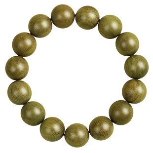 天然绿檀手串男士官方旗舰店沉香木头手链老绿檀木料女款木质饰品