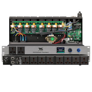 TKL 10路专业电源时序器带显示屏控制管理工程音响带滤波舞台会议