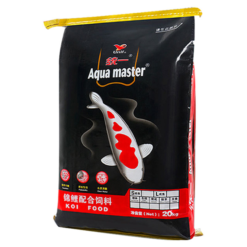 统一锦鲤鱼饲料专用增体鱼粮20kg