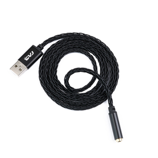 CVJ CU3耳机电脑USB插头延长线3,5mm圆孔音频加长转接线8股无氧铜