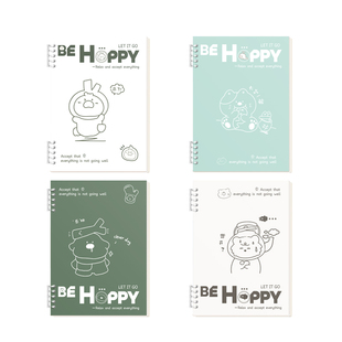 梦瑾B5活页本可拆卸笔记本子记录本A5替芯加厚线圈环扣夹学生专用笔记本拼音作文本初中汉语田字数量练习作业