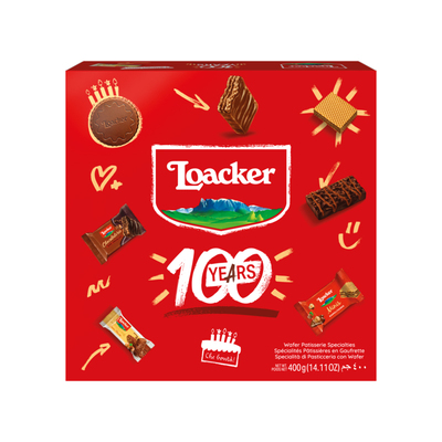 Loacker莱家进口威化饼干礼盒巧克力零食过年送礼情人节礼物