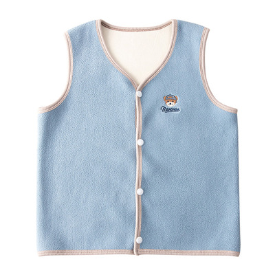 恒源祥儿童摇粒绒马甲保暖背心