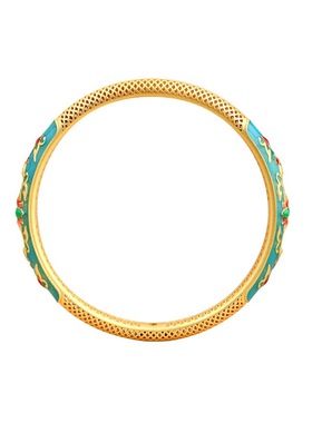 新中式年年有鱼景泰蓝彩绘手镯女