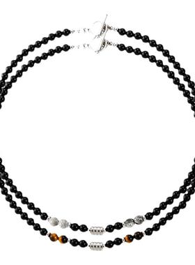 黑色串珠项链新款2024爆款配饰