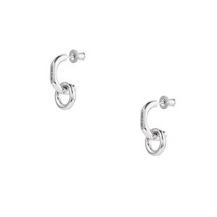 COUGH IN VAIN 扣环刻字925银耳钉