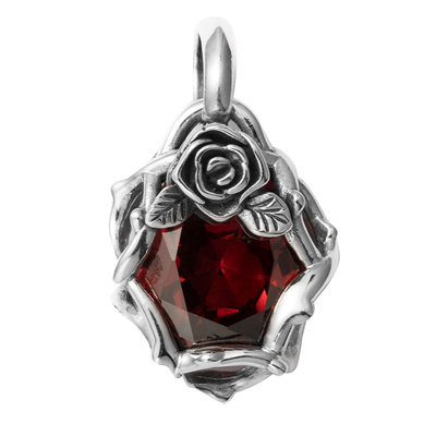 ROCKRIDE荆棘玫瑰吊坠925纯银