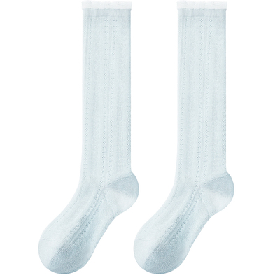 蕾丝花边芭蕾风法式堆堆小腿袜