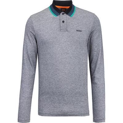 HugoBoss男士全棉长袖polo衫