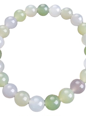 保真和田玉多宝马卡龙手串卡8mm