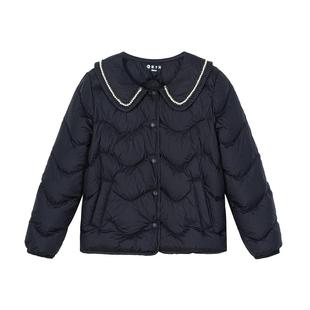 富罗迷儿童羽绒服女童装2025冬季新款女款加厚短款轻薄白鸭绒外套