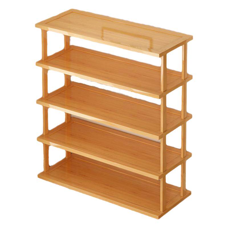 鞋架子家用门口简易鞋柜收纳神器省空间窄小全楠竹置物架出租屋用
