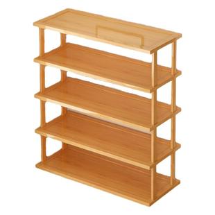 鞋架子家用门口简易鞋柜收纳神器省空间窄小全楠竹置物架出租屋用